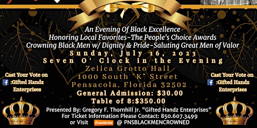 Pensacola's Black Men Crowned Awards primary image
