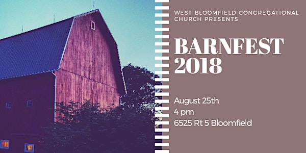 BARNFEST 2018 presented by WBUCC