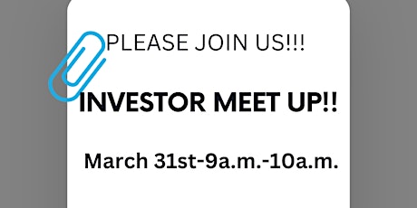 Image principale de Investor Breakfast & Meet Up!