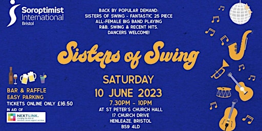 Sisters of Swing Music & Dance Evening in Aid of Next Link primary image