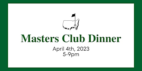 Masters Club Dinner
