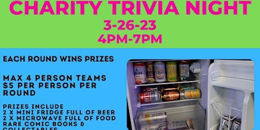 CHARITY TRIVIA NIGHT:   THE OFFICE, ALWAYS SUNNY, RICK AND MORTY, MORE!