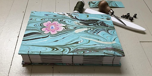 Immagine principale di 2 Day Paper Marbling & Bookbinding Experience with Local St. Louis Artist 