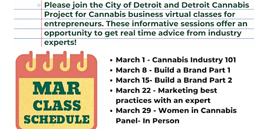 Detroit Cannabis Project March events primary image