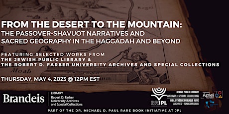 Image principale de From the Desert to the Mountain: A rare books workshop with JPL & Brandeis