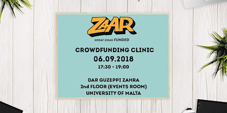 September ZAAR Crowdfunding Clinic primary image