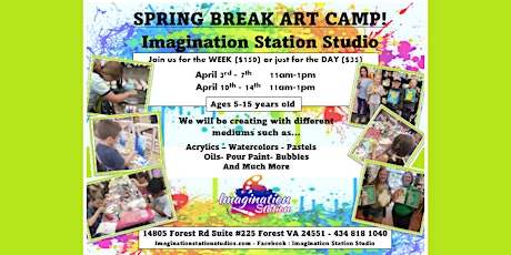 Spring Break Art Camp (April 10th-14th)