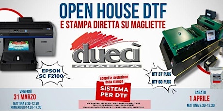 Open House DTF e stampa diretta su t-shirt - Duecì Grafica