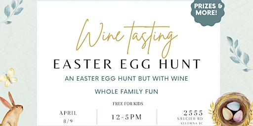 Wine Tasting Easter Egg Hunt