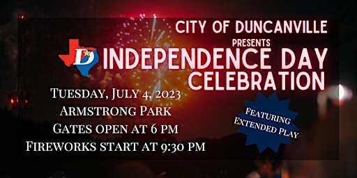 Primaire afbeelding van City of Duncanville 4th of July Celebration
