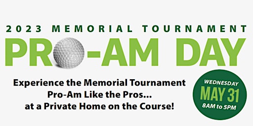 2023 Memorial Tournament Pro-Am Day Fundraiser primary image