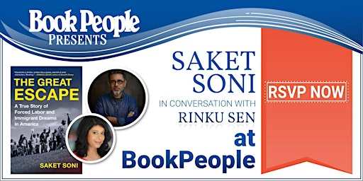 BookPeople Presents: Saket Soni - The Great Escape