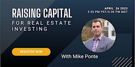 Raising Capital For Real Estate Investing