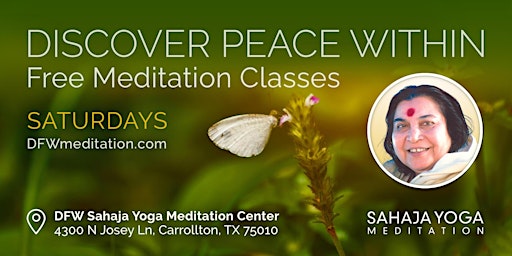 Saturday Meditation Classes @Carrollton Center (In Person) primary image