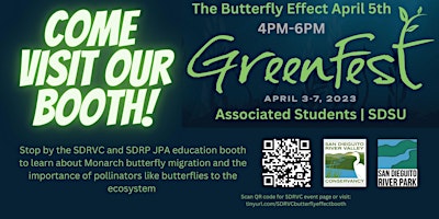 The Butterfly Effect – SDSU GreenFest Tabling Event Wednesday 4/5/23