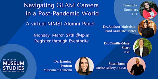 MMSt Alumni Panel: Navigating GLAM Work in a Post-Pandemic World