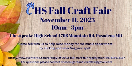 2023 Fall Craft Fair