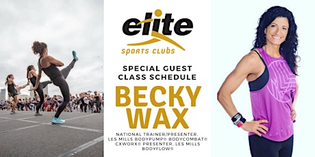 Special Classes with Les Mills National Trainer/Presenter Becky Wax primary image