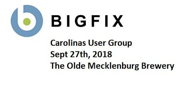 BigFix Carolinas User Group and Class