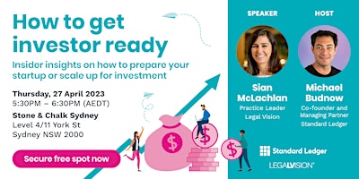 How to get Investor Ready [S&C SYD 27Apr]