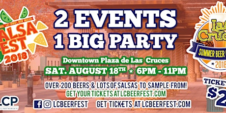 The 2018 Las Cruces Summer Beer Festival in the Downtown Plaza!