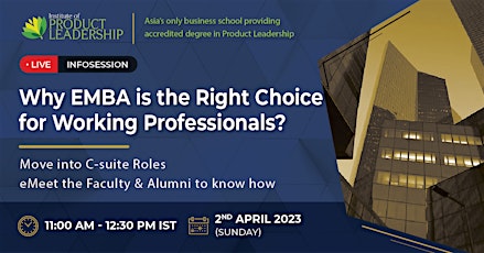 [Infosession] Why EMBA is the Right Choice for Working Professionals?