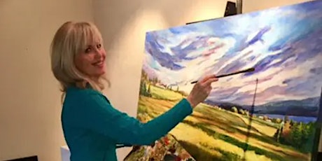 Art Class Workshop  How to paint the Okanagan Valley, Mountains, Sky & Lake