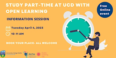 Imagen principal de UCD Part-time flexible learning - Information session.
