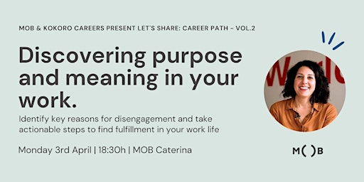 Career Path “Discovering purpose and meaning in your work” Vol2.