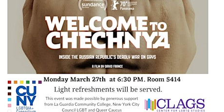 Image principale de CLAGS documentary night: Welcome to Chechnya by David France