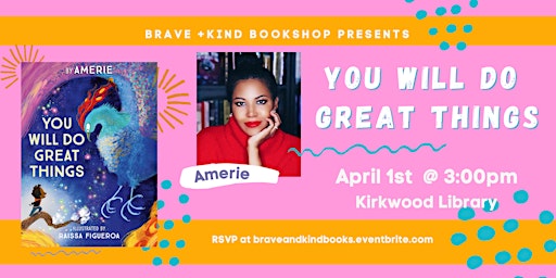 AMERIE shares new picture book YOU WILL DO GREAT THINGS primary image