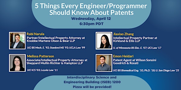AiL x EAS - 5 Things Every Engineer/Programmer Should Know About Patents