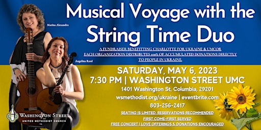 Musical Voyage with the String Time Duo—A Fundraiser for Ukraine