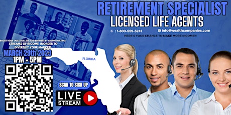 Retirement Specialist Income Opportunity Webinar Florida