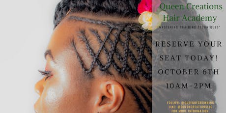 Charleston Di Biase Hair Extensions Usa Certification Cl Tickets Queen Creations Hair Academy Mastering Braiding Techniques Tickets