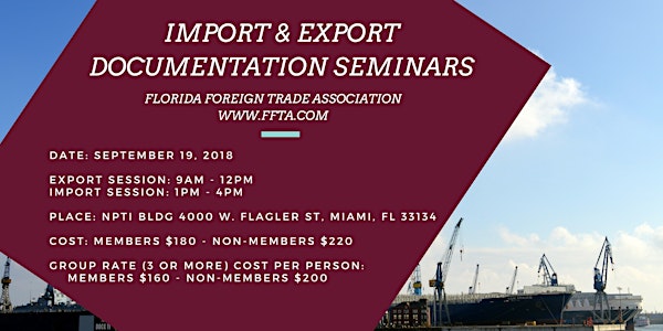 Export & Import Documentation Seminars