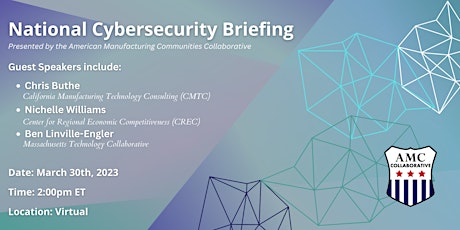 AMCC Manufacturing Cybersecurity Briefing