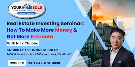 Real Estate Investing Seminar - How To Make More Money & Get More Freedom