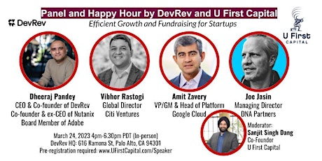 Panel and Happy Hour by DevRev and U First Capital primary image