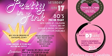 Pretty in Pink - 80's Prom Night at Chicks in Crisis