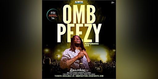 OMB Peezy Performing live at the Palladium Nightclub in Modesto
