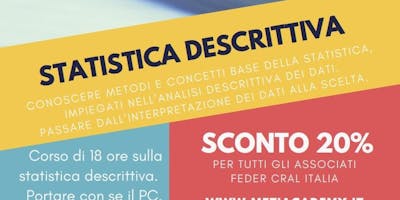 Statistica descrittiva Statistica descrittiva