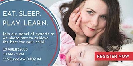 Eat Sleep Play Learn - A Parenting Seminar For Your Child primary image