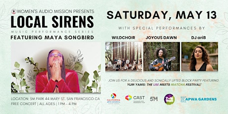 Imagem principal do evento WAM presents Local Sirens featuring Maya Songbird, Wildchoir, & Joyous Dawn