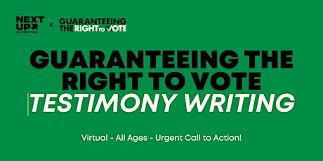 Guaranteeing the Right to Vote Testimony Workshop