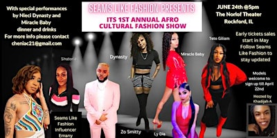 Seams Like Fashion Presents: 1st Annual Afro Cultural Fashion Show