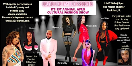 Seams Like Fashion Presents: 1st Annual Afro Cultural Fashion Show