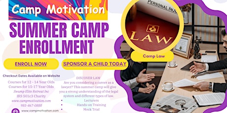 2023 Camp Motivation Summer Camps - Law Online