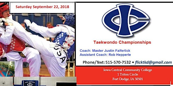 Iowa Central Taekwondo Championships Sep 22, 2018