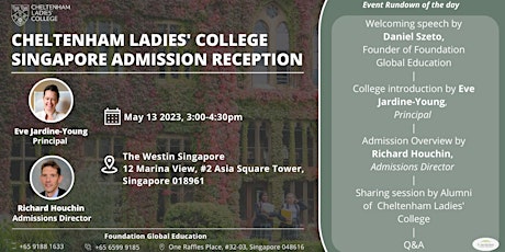 Cheltenham Ladies' College Singapore Admission Reception